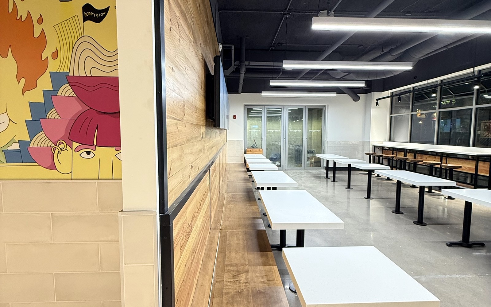 Honeygrow dining area, State College, PA