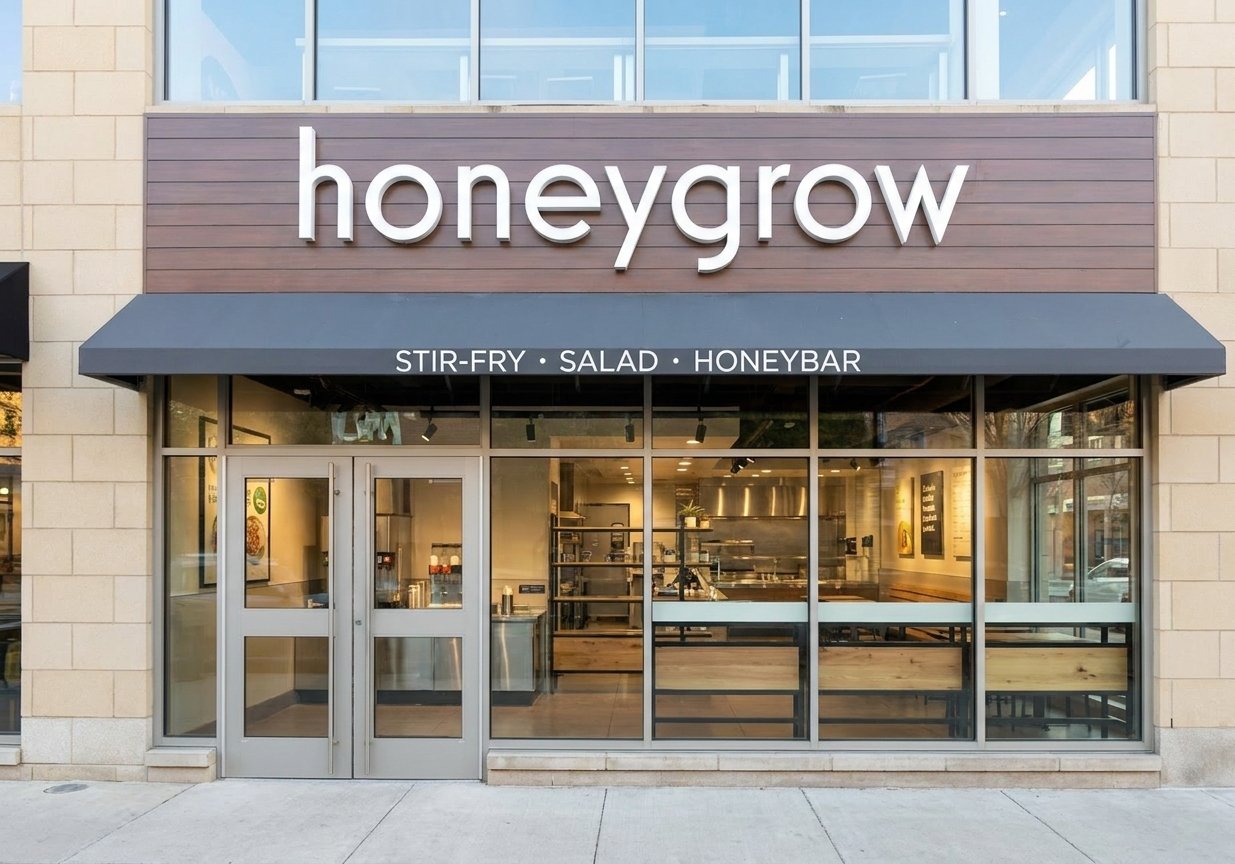Honeygrow storefront exterior, State College, PA